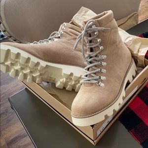 Vici collection ARLENE FAUX SUEDE LACE UP BOOT